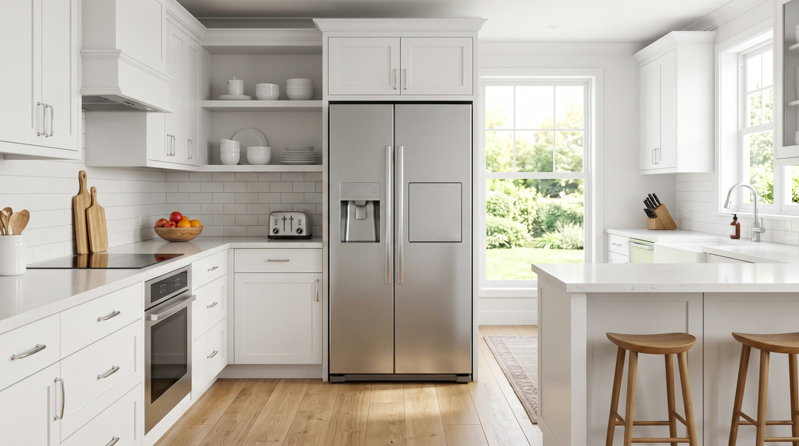 A GE refrigerator