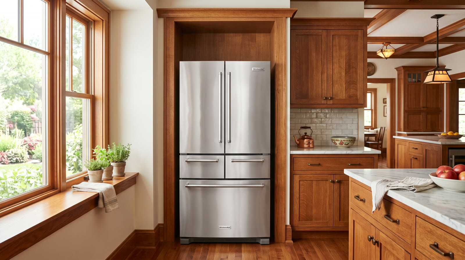 A KitchenAid refrigerator