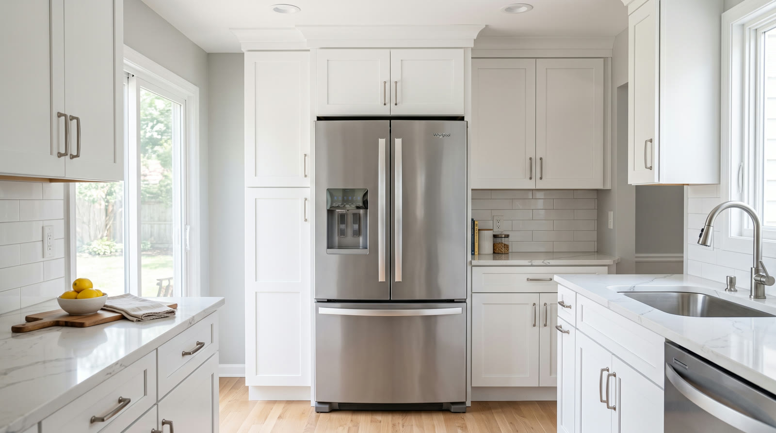 A Whirlpool refrigerator
