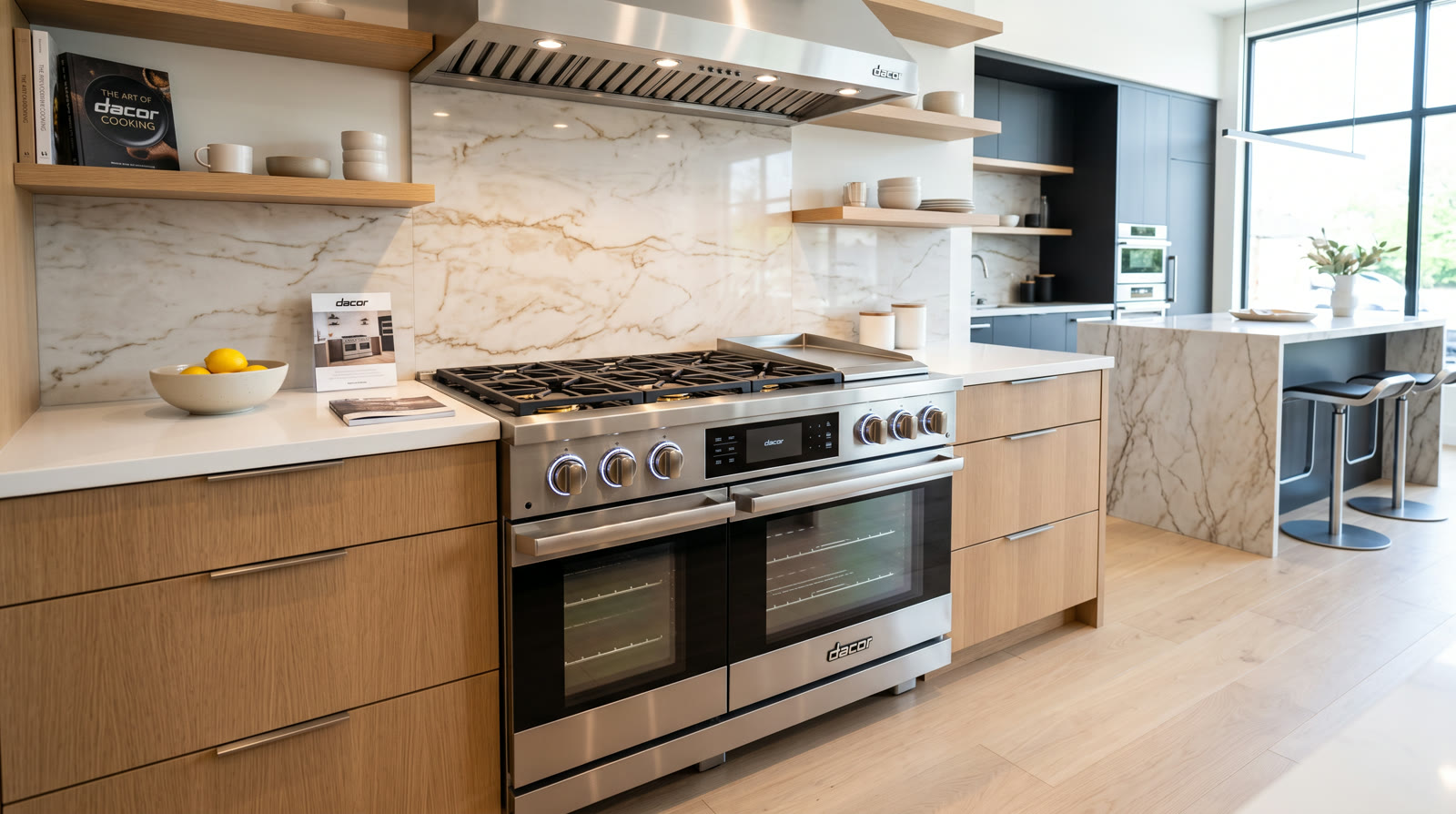 A Dacor range and oven