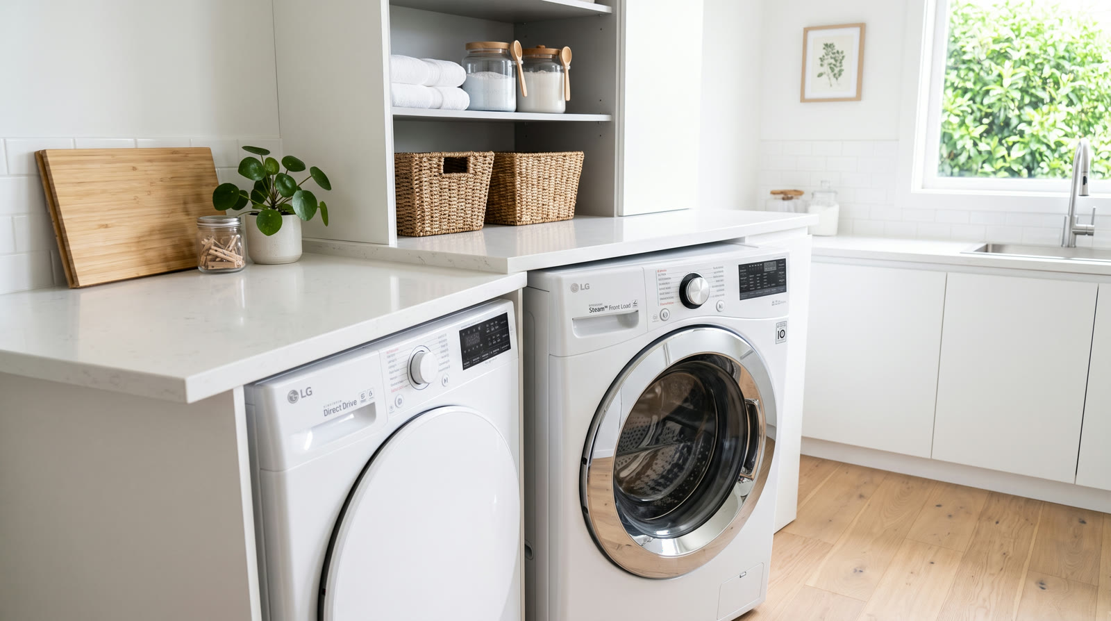 An LG front load washer
